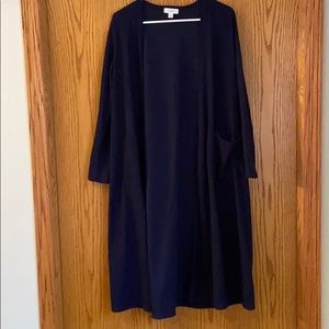 Navy Blue Like New Lularoe Sarah, Size M
